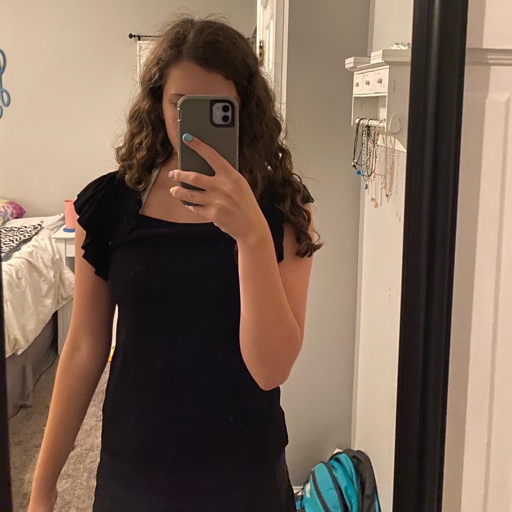 Black tank top